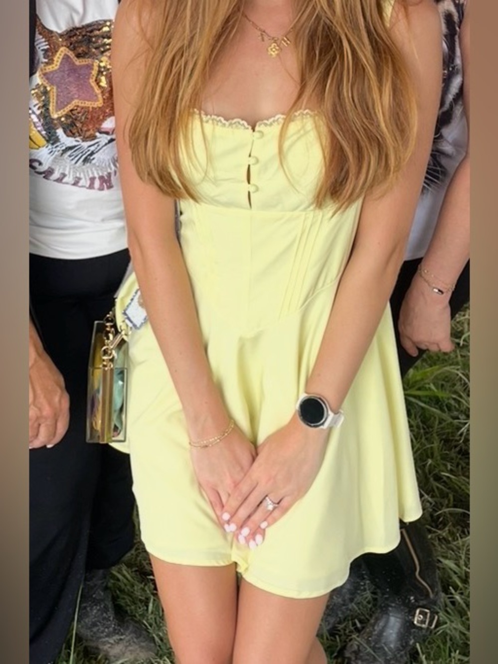 Sleeveless Yellow Fit & Flare Dress